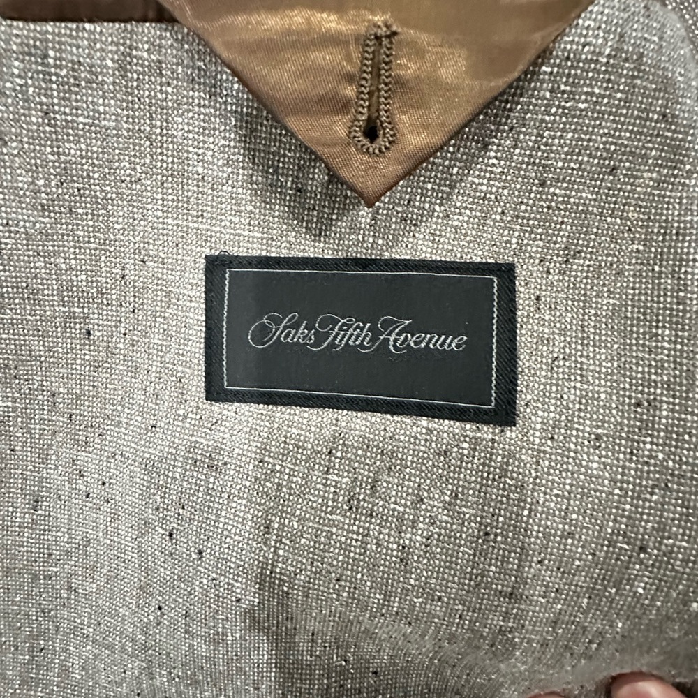 Saks Fifth Avenue Light Gray Blazer - Picture 7 of 9
